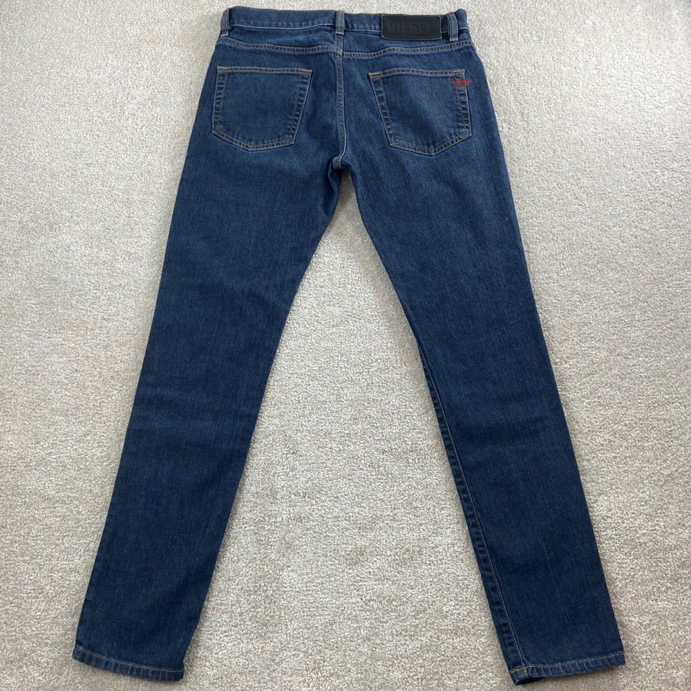 Diesel D-Strukt Jeans Mens 30 (Meas 32) Dark Blue Slim Fit Stretch 009HF Denim